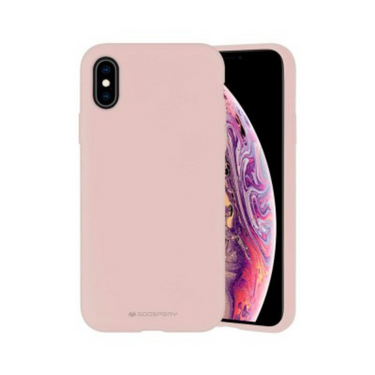 iPhone XS Compatible Case Cover With Premium Silicon - Pink Sand